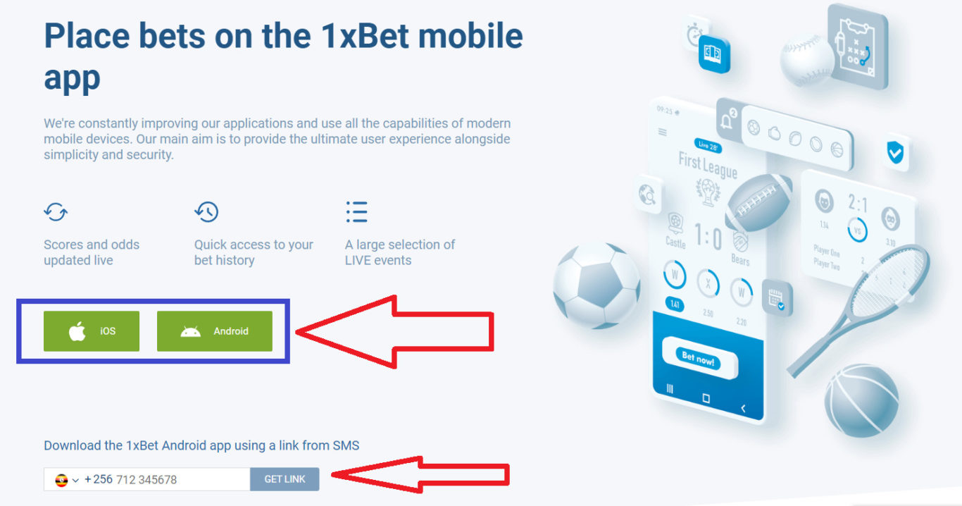 1xBet mobile version benefits